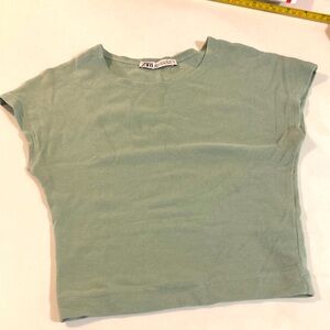Zara cropped baby tee